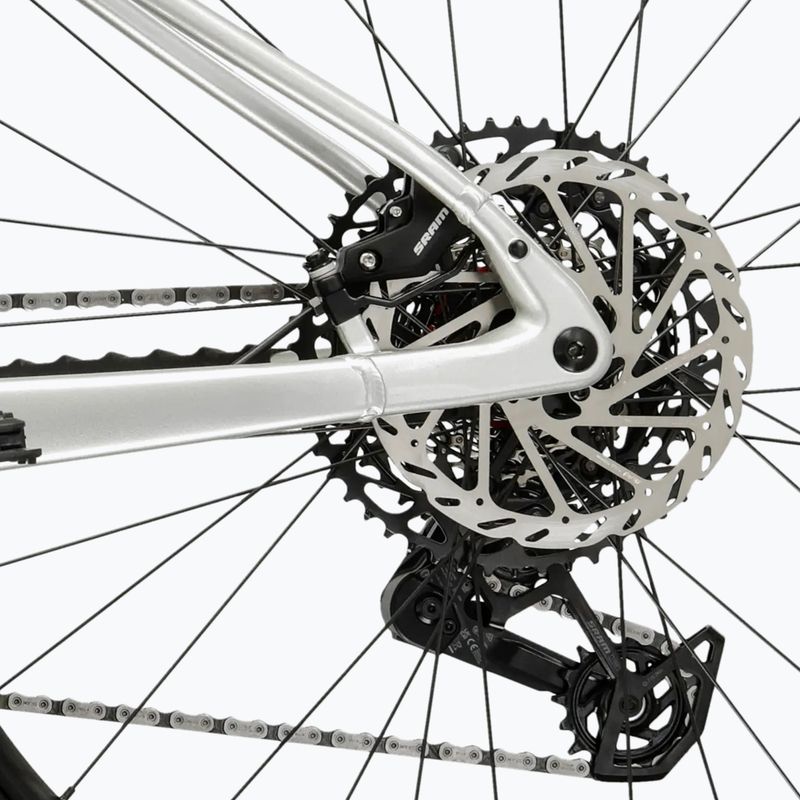 Women's electric bike KROSS Influx Hyb 5.0 W 27.5 el. 800 Wh silver/blue/shine 10