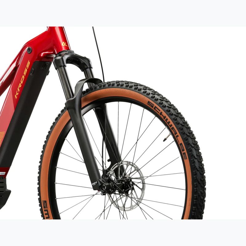 Women's electric bike KROSS Influx Hyb 4.0 W 29 el. 800 Wh ruby/maroon/shine 6