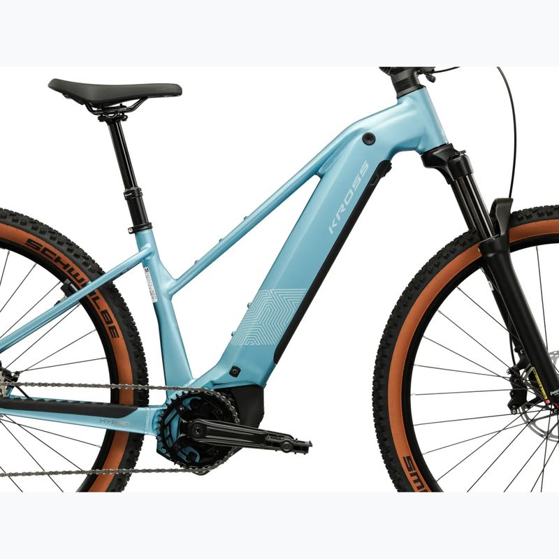 Women's electric bike KROSS Influx Hyb 4.0 W 29 el. 800 Wh blue/blue/matte 12
