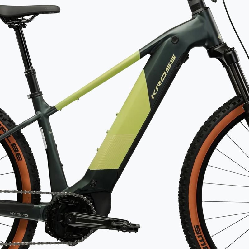 Electric bike KROSS Influx Hyb 4.0 29 el. 800 Mh green/khaki/matte 12