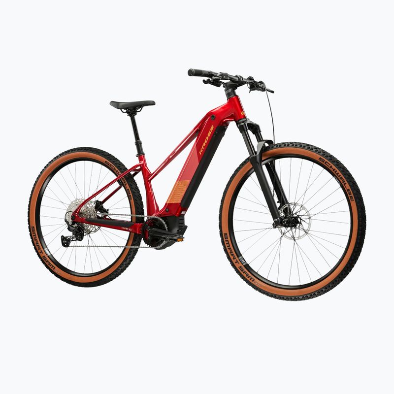 Women's electric bike KROSS Influx Hyb 4.0 W 27.5 el. 800 Wh ruby/maroon/shine 2