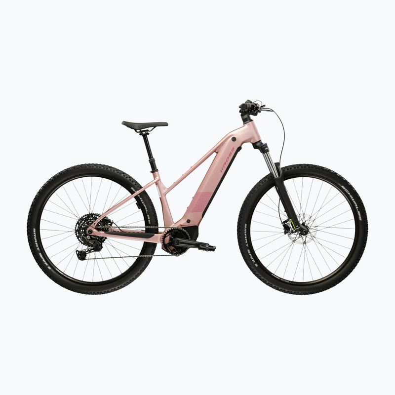 Women's electric bike KROSS Influx Hyb 3.0 29 el. 800 Wh pink/maroon/matte