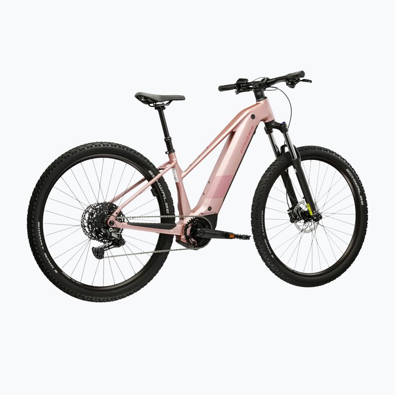 Women's electric bike KROSS Influx Hyb 3.0 27,5 el. 800 Wh pink/maroon/matte 3