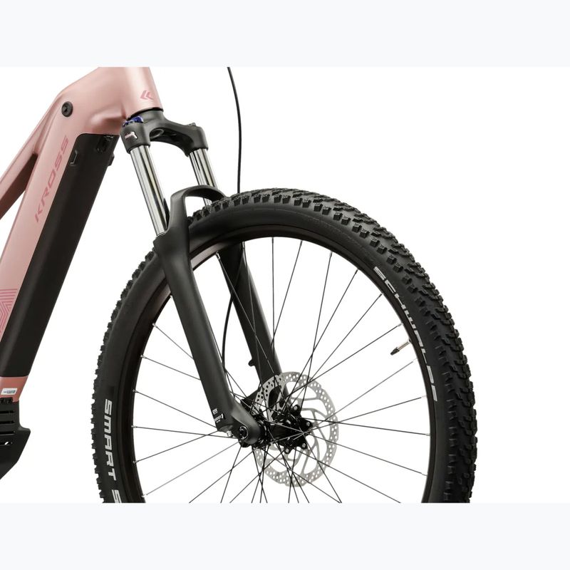 Women's electric bike KROSS Influx Hyb 3.0 27,5 el. 800 Wh pink/maroon/matte 6
