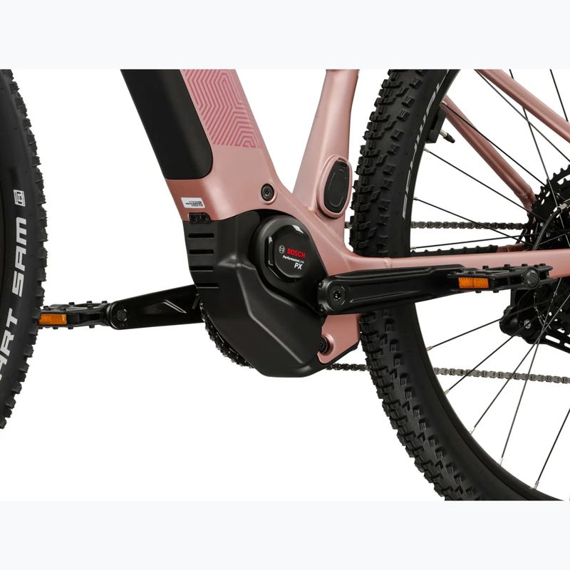 Women's electric bike KROSS Influx Hyb 3.0 27,5 el. 800 Wh pink/maroon/matte 10