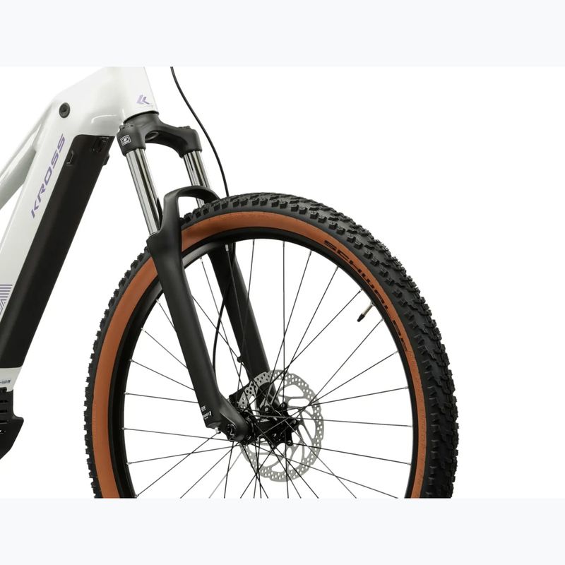 Women's electric bike KROSS Influx Hyb 2.0 27,5 el. 600 Wh pearl/purple/shine 5
