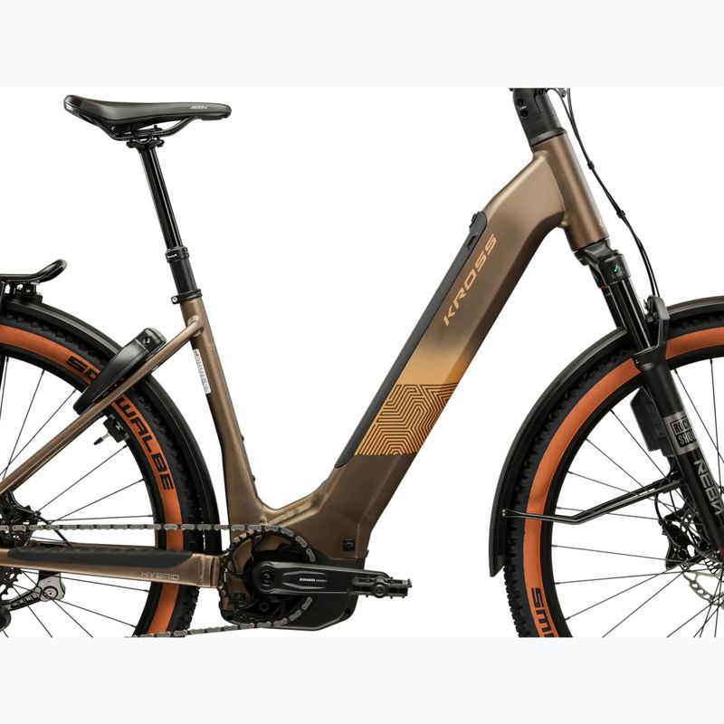 Electric bike KROSS Influx Suv Hyb 6.0 29 el. 800 Wh grey/gold/matte 13
