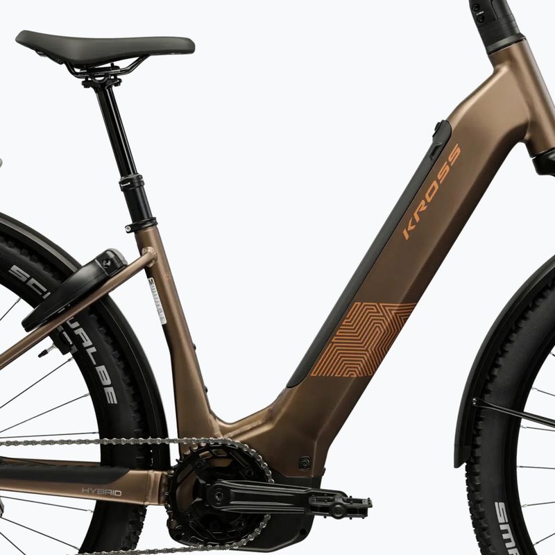 Electric bike KROSS Influx Suv Hyb 4.0 800 27.5 el. grey/copper/matte 7