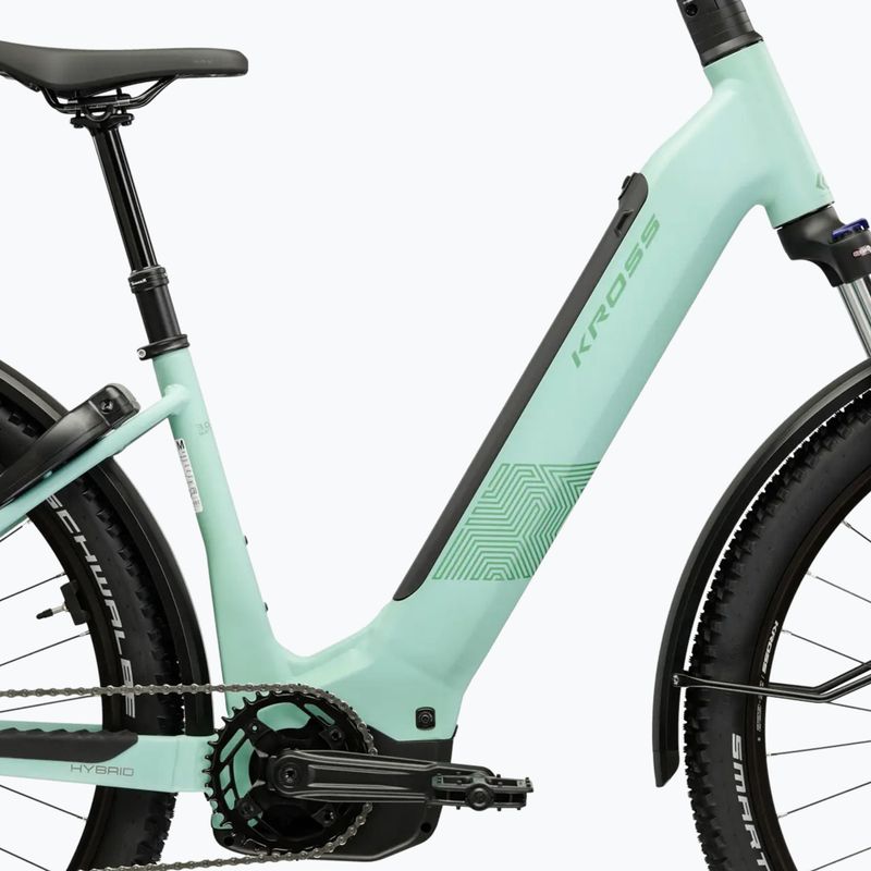Electric bike KROSS Influx Suv Hyb 3.0 27.5 el. 800 Wh green/green/matte 13