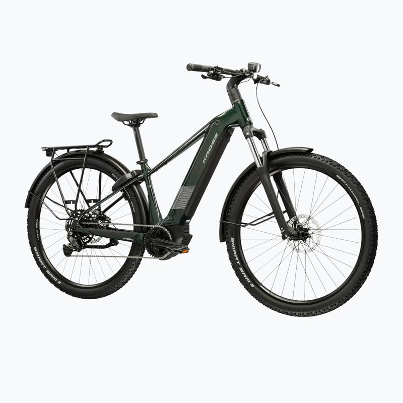 Electric bike KROSS Influx Suv Hyb 2.0 600Wh green/silver/shine 2
