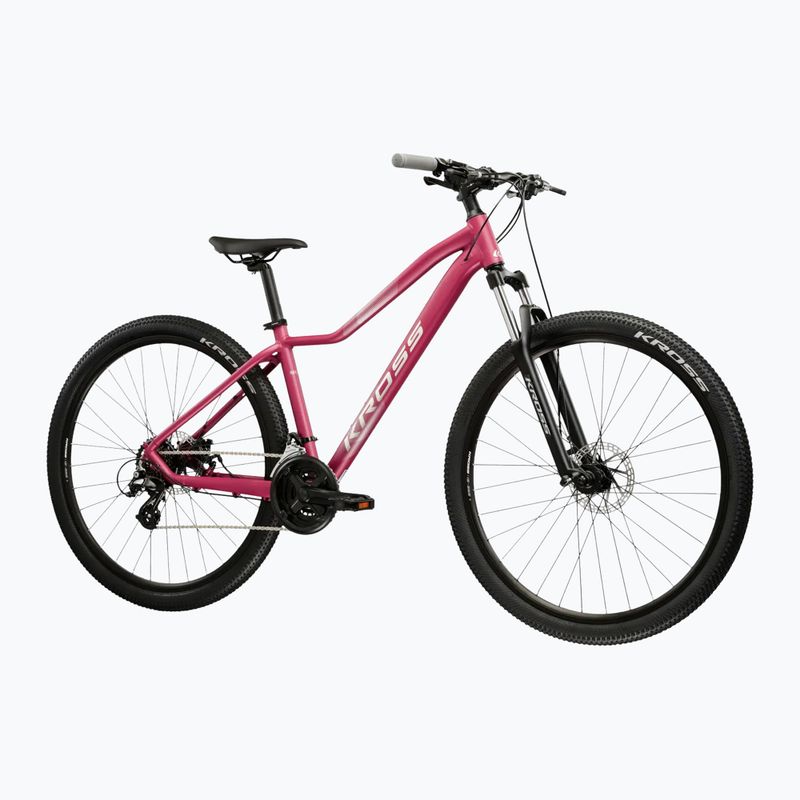 Women's mountain bike KROSS Lea 2.0 W 27.5 pink/silver/matte 2