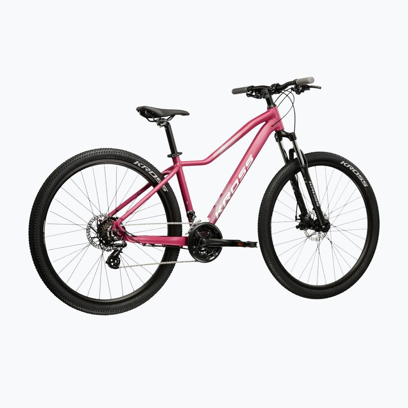 Women's mountain bike KROSS Lea 2.0 W 27.5 pink/silver/matte 3