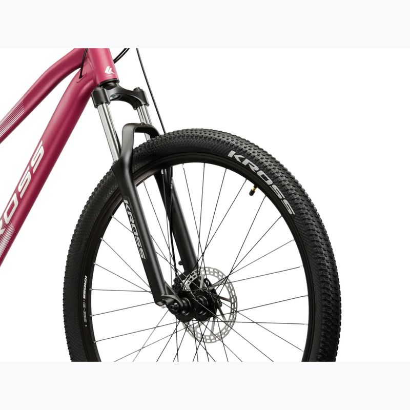 Women's mountain bike KROSS Lea 2.0 W 27.5 pink/silver/matte 5