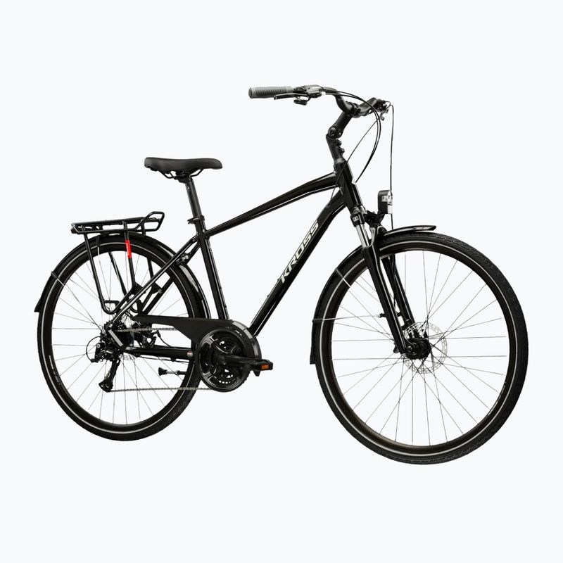 Trekking bike KROSS Trans 3.0 black/grey/shine 2