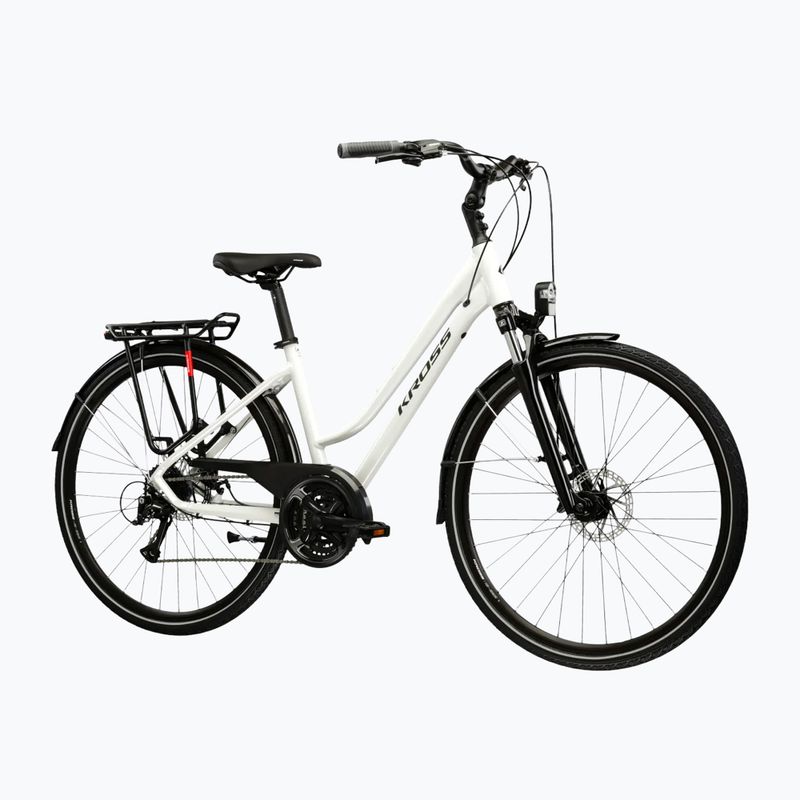 Women's trekking bike KROSS Trans 3.0 W pearl/black/shine 2