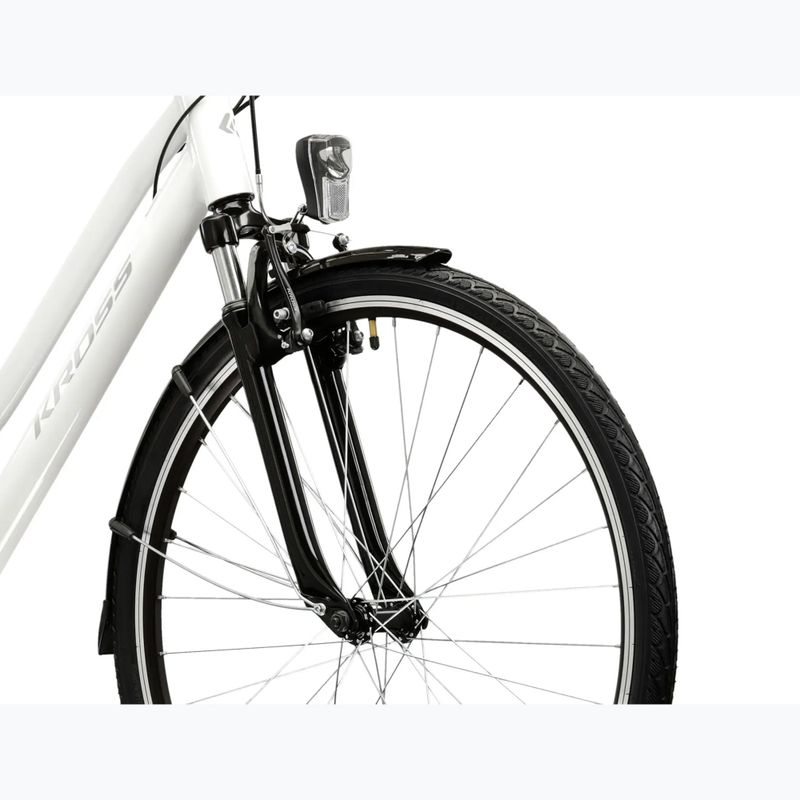 Women's trekking bike KROSS Trans 1.0 W white/grey/shine 5