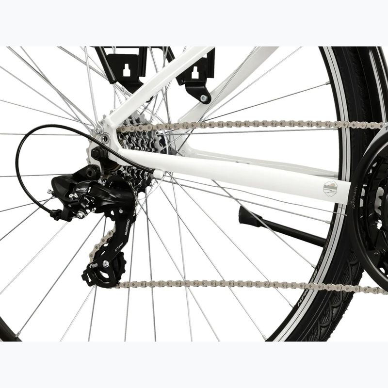 Women's trekking bike KROSS Trans 1.0 W white/grey/shine 6