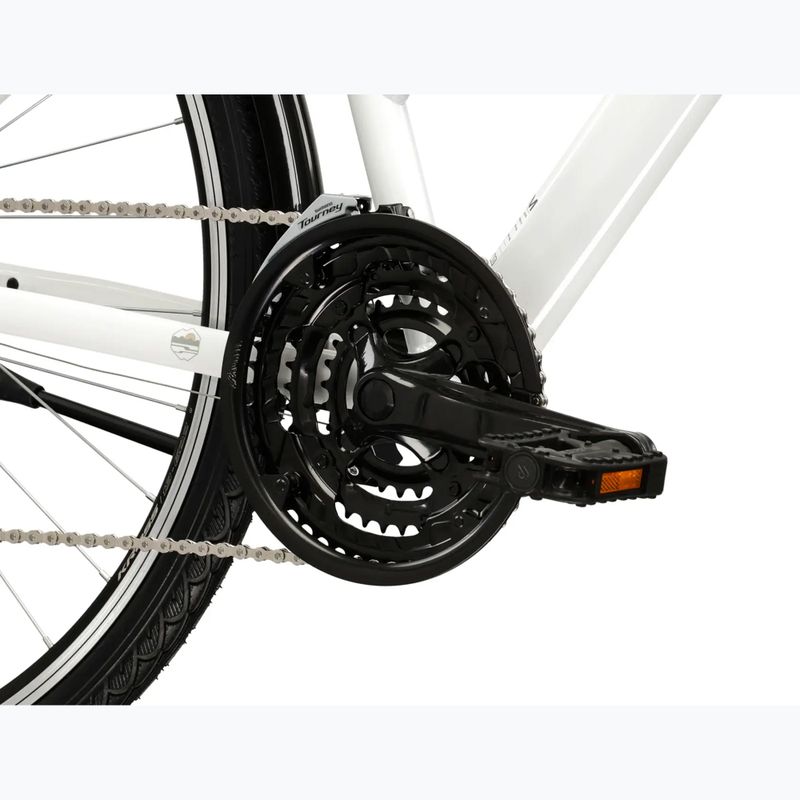Women's trekking bike KROSS Trans 1.0 W white/grey/shine 7