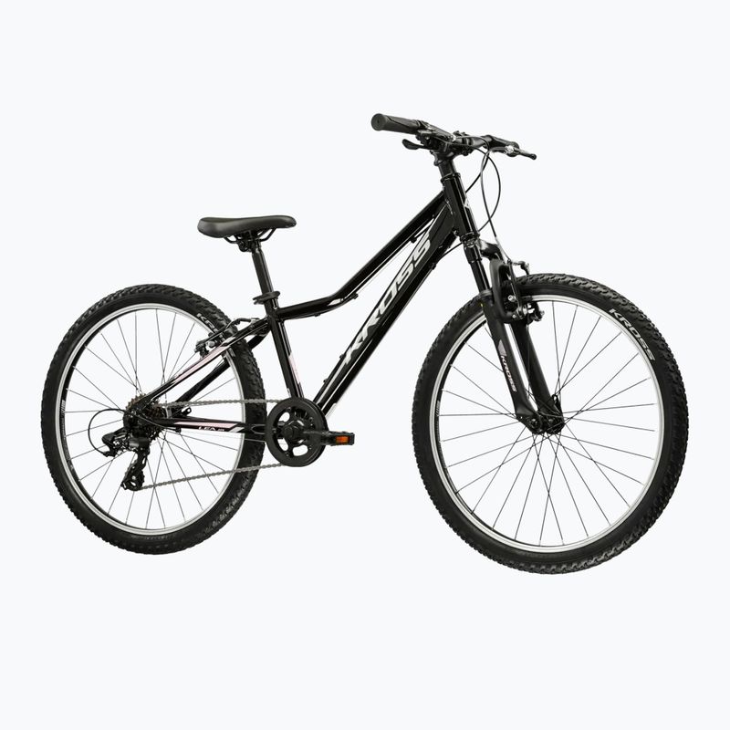 Children's bike KROSS Lea Jr 1.0 W black/silver/shine 2