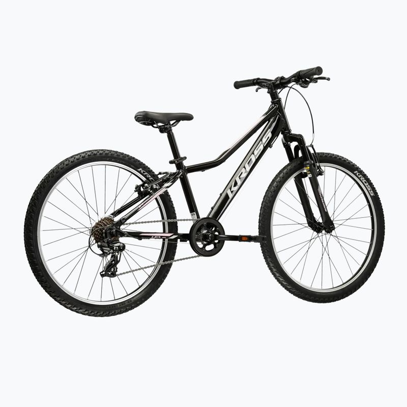 Children's bike KROSS Lea Jr 1.0 W black/silver/shine 3