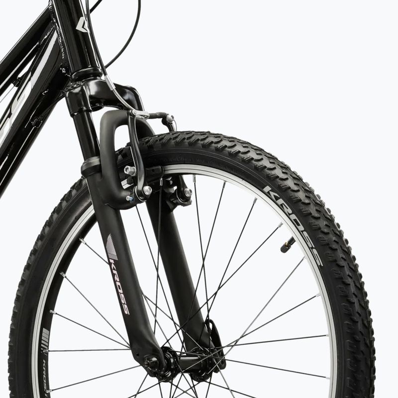 Children's bike KROSS Lea Jr 1.0 W black/silver/shine 5