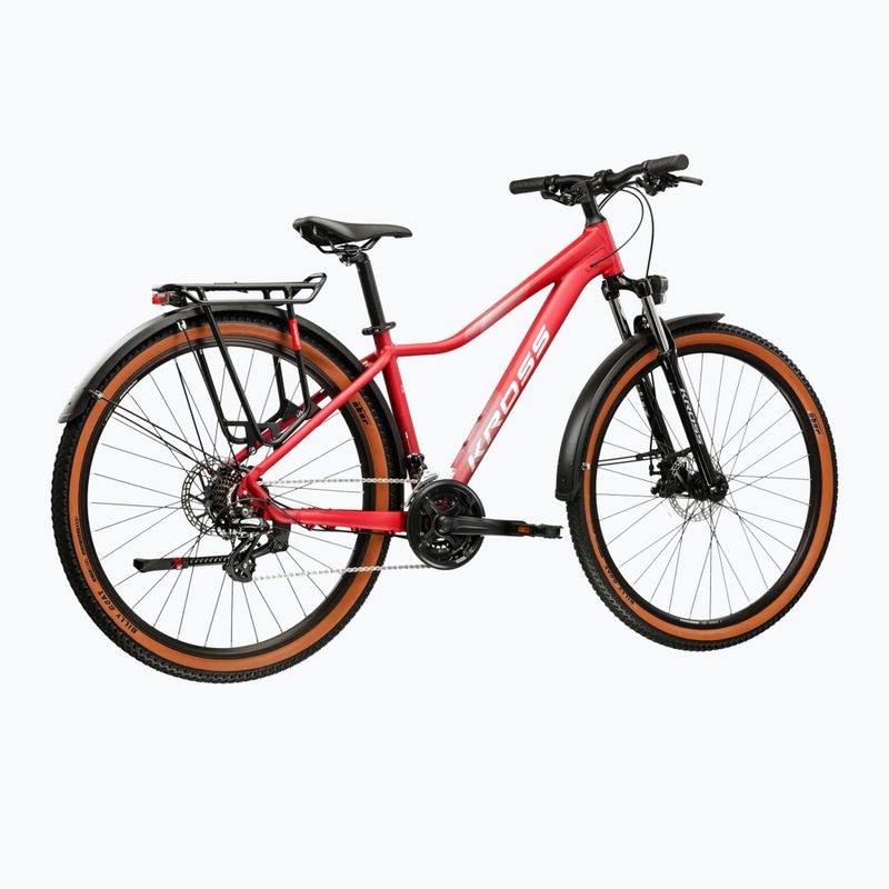 Women's mountain bike KROSS Lea X200 Eq W 27.5 pink/silver/matte 3