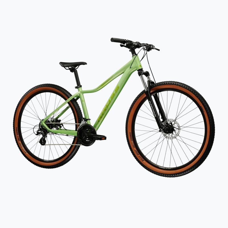 Women's mountain bike KROSS Lea X200 W 27.5 green/green/matte 2