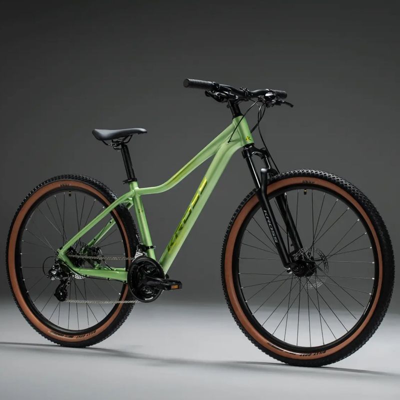 Women's mountain bike KROSS Lea X200 W 27.5 green/green/matte 10