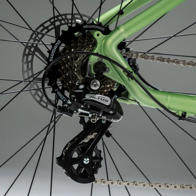 Women's mountain bike KROSS Lea X200 W 27.5 green/green/matte 11