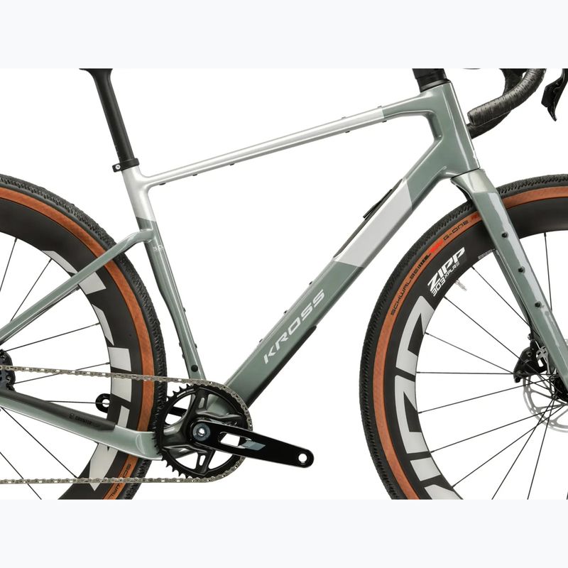 Gravel bike KROSS Esker ADV 3.0 green/grey/silver/mat 12