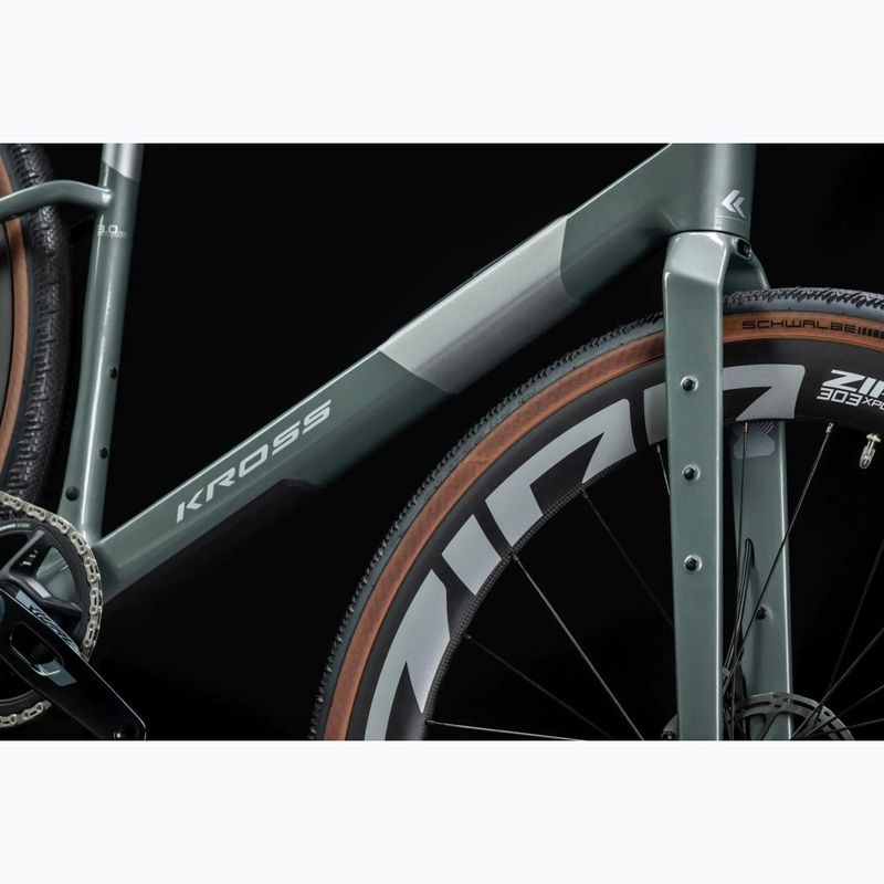 Gravel bike KROSS Esker ADV 3.0 green/grey/silver/mat 16