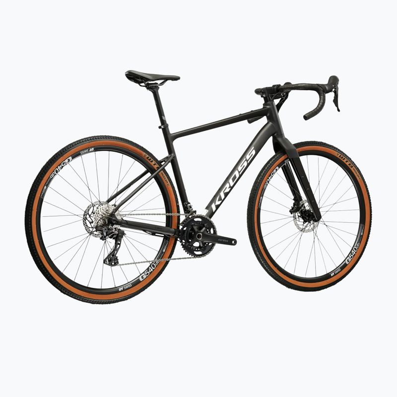 Gravel bike KROSS Esker 6.0 black/white/mat/shine 3
