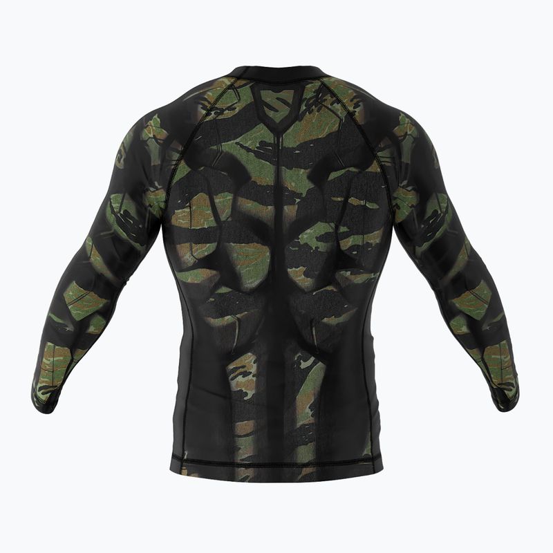 SMMASH Tiger Armour men's longsleeve rashguard black-green RSO3 2