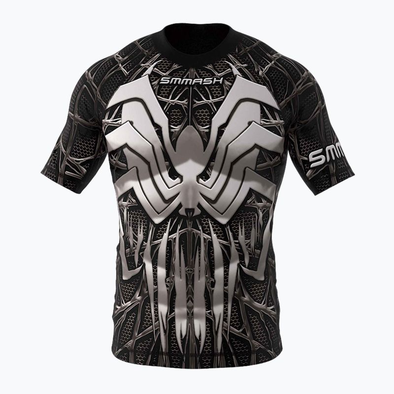 SMMASH Venomous men's rashguard black and white RSO2
