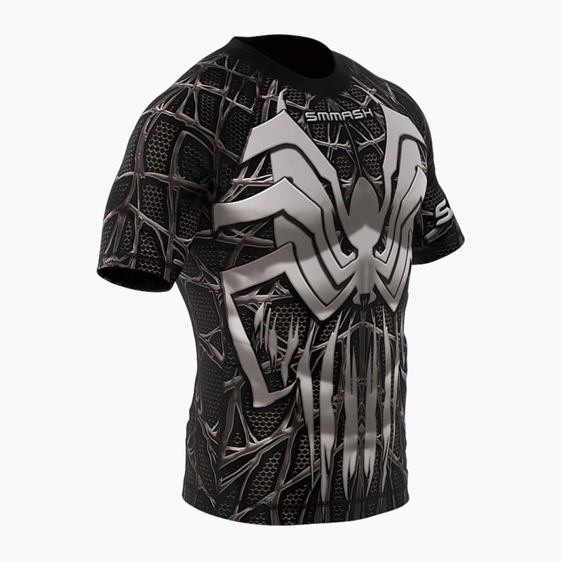 SMMASH Venomous men's rashguard black and white RSO2 3