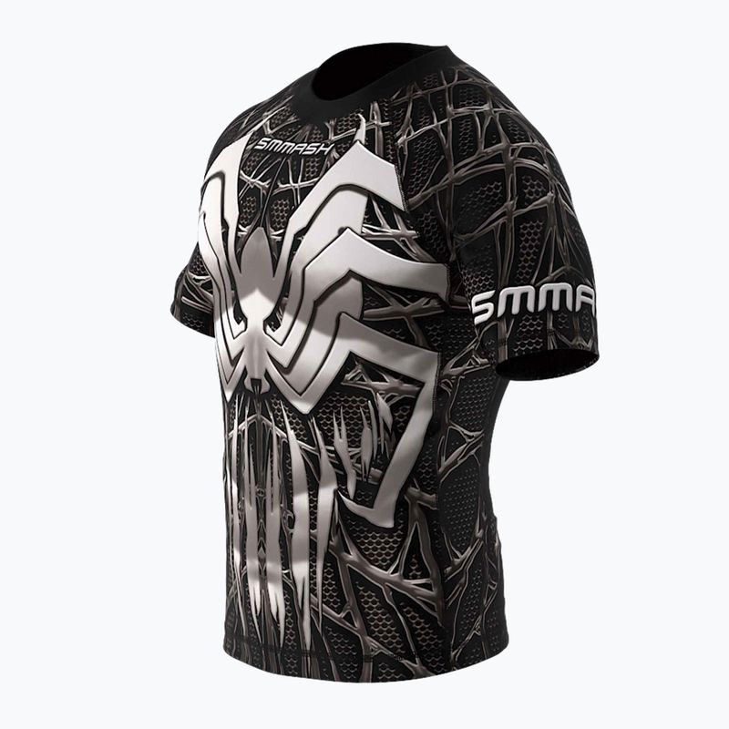 SMMASH Venomous men's rashguard black and white RSO2 4