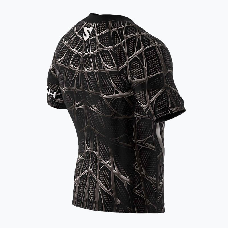 SMMASH Venomous men's rashguard black and white RSO2 5
