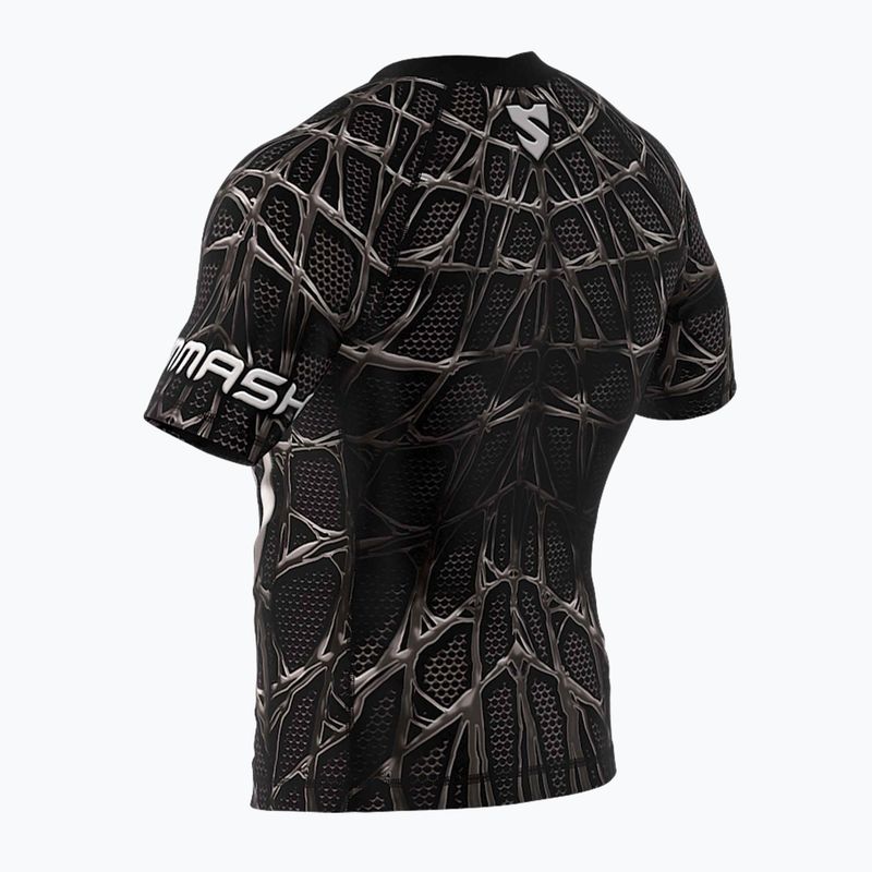 SMMASH Venomous men's rashguard black and white RSO2 6
