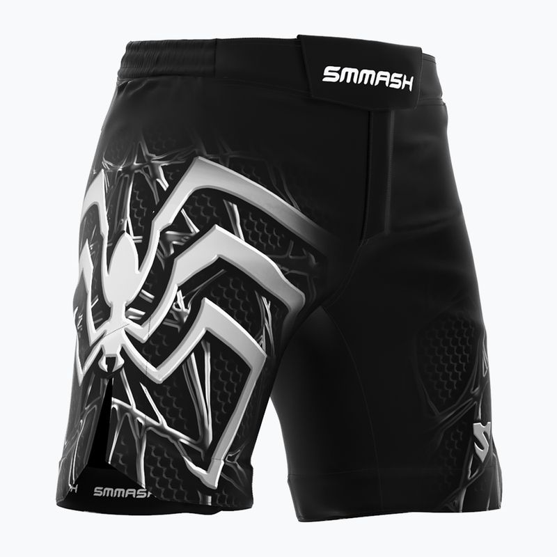 SMMASH Venomous men's training shorts black and white SHC4-019 4