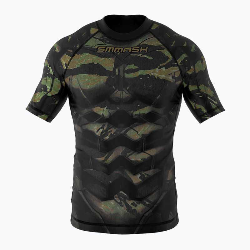 SMMASH Tiger Armour children's rashguard green