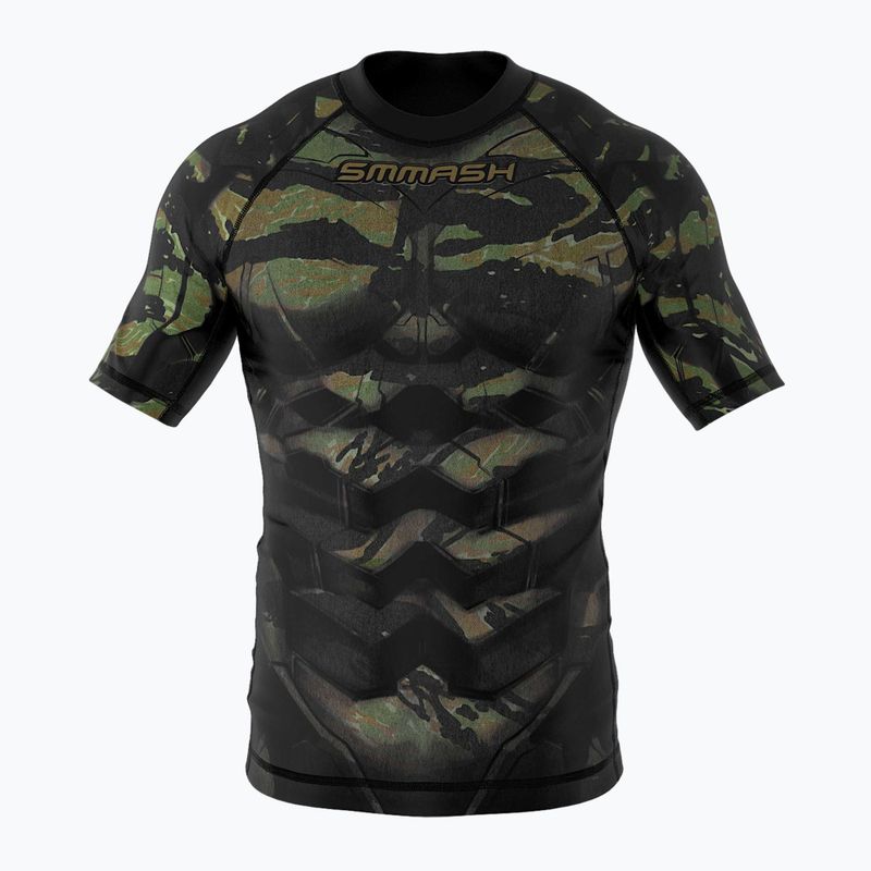 SMMASH Tiger Armour men's Rashguard green RSO2