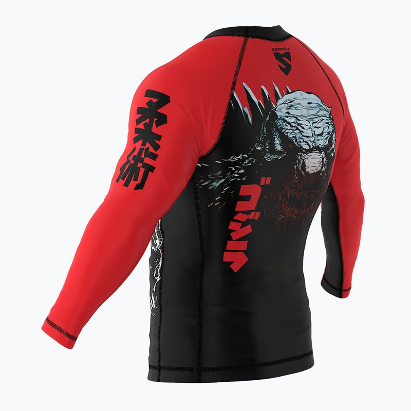 SMMASH Zilla children's longsleeve rashguard red 5
