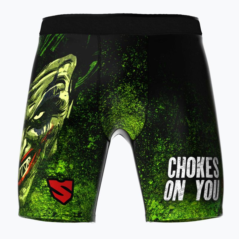 SMMASH Vale Tudo Pro The Choker green men's training shorts VT2-002