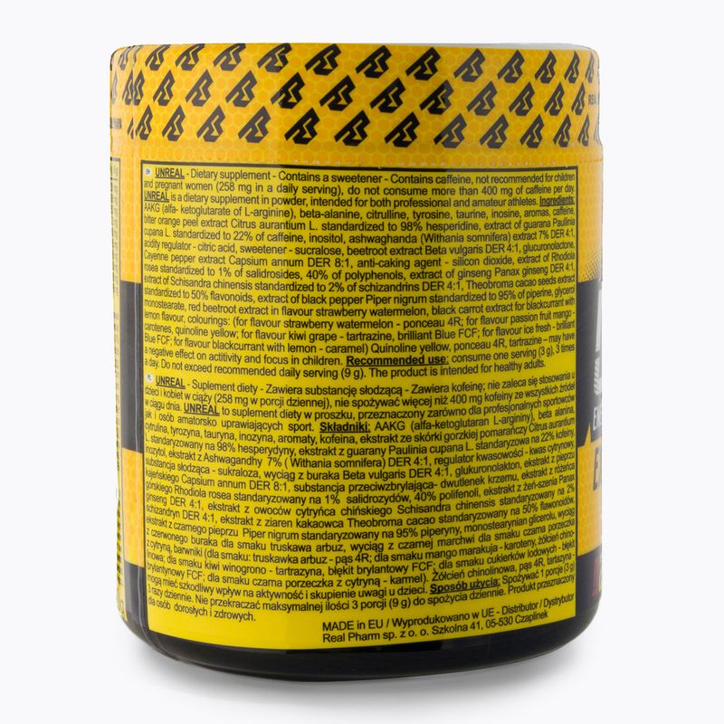 Real Pharm pre-workout Unreal 360g blackcurrant-citrus 700957 2