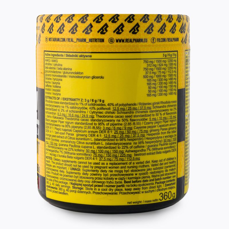 Real Pharm pre-workout Unreal 360g blackcurrant-citrus 700957 3