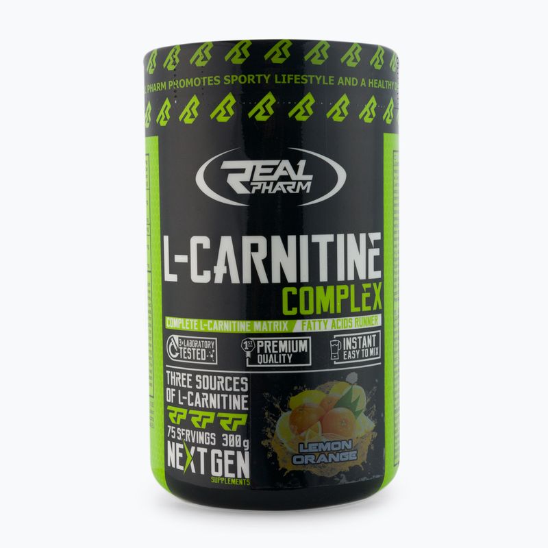 L-Carnitine Complex Real Pharm fat burner 300g lemon-orange 703743