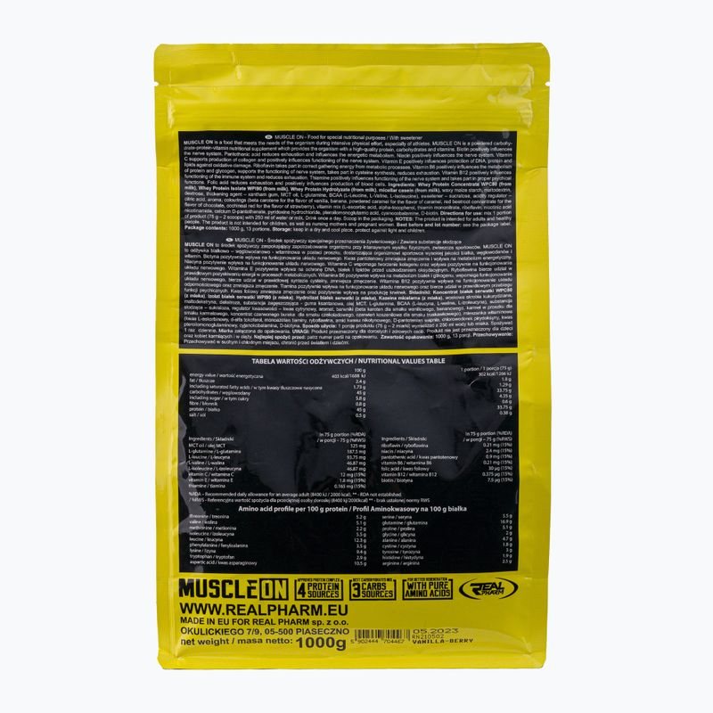 Real Pharm Gainer Muscle ON 1kg vanilla-berry 704467 2
