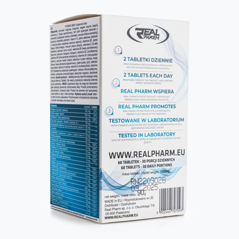 Vitamax Men Real Pharm vitamin and mineral complex for men 60 tablets 707093 2