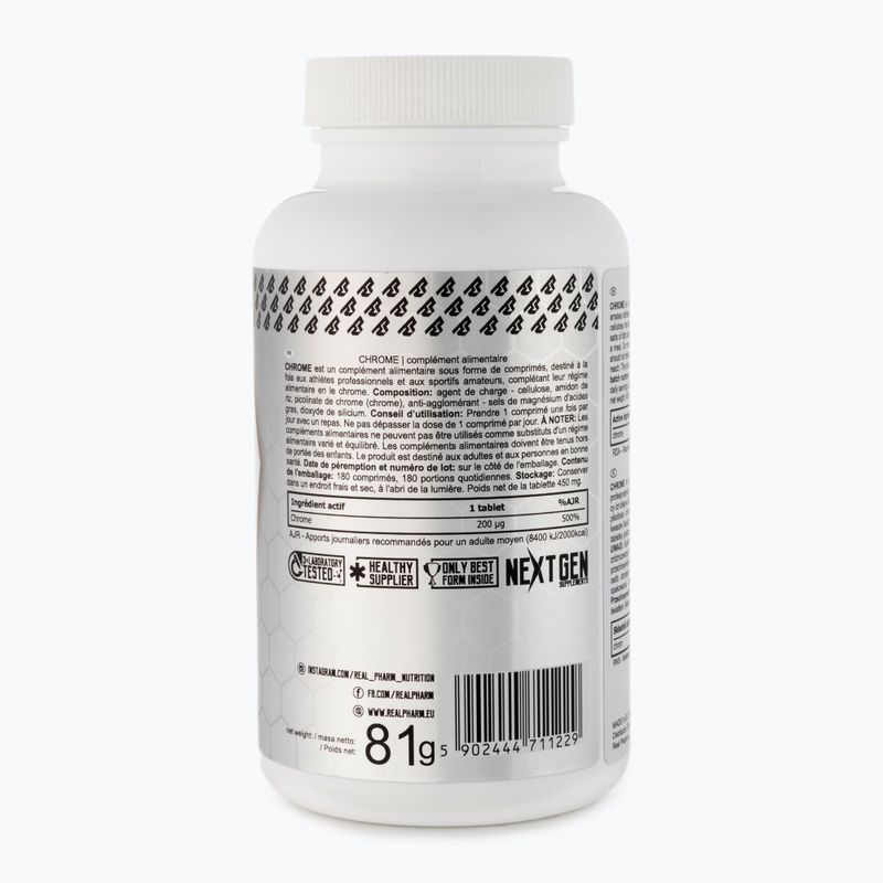Real Pharm Chrome Supplement 180 tabs 3