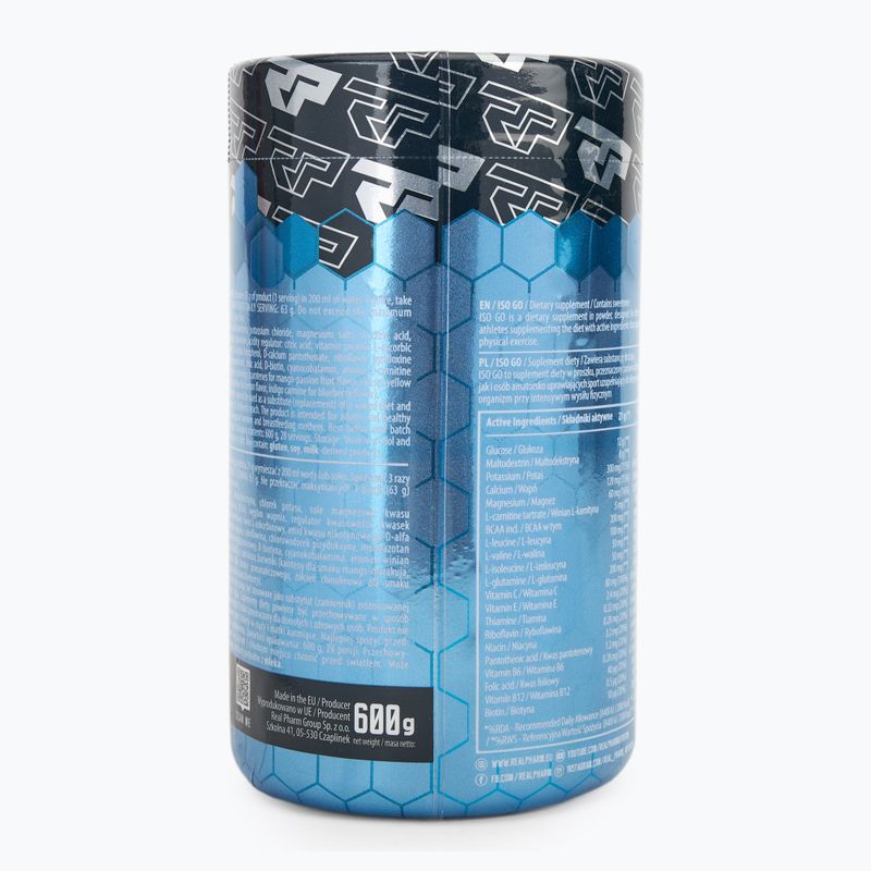 Isotonic drink Real Pharm ISO GO 600 g lemon 2